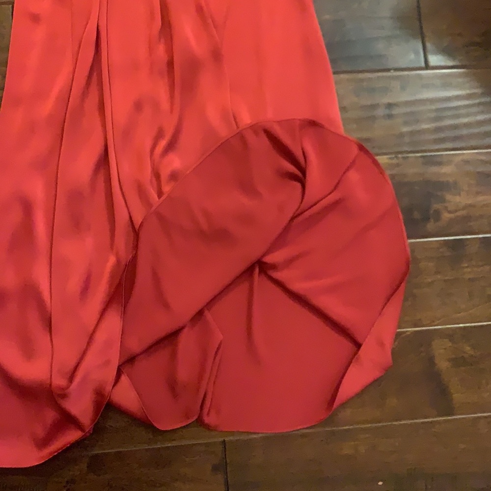 Loveshackfancy Silk Like Material Halter Maxi Dre… - image 6